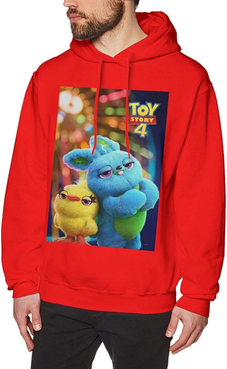 Amazon.com: Toy Story 4 Digital Printing Popular Pocket Hooded Sweatshirt for Mens Red XL: Clothing