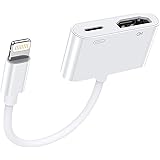 Update Version Lightning to HDMI Adapter,Apple MFi Certified 1080P Lightning to Digital AV Adapter Sync Screen Converter for