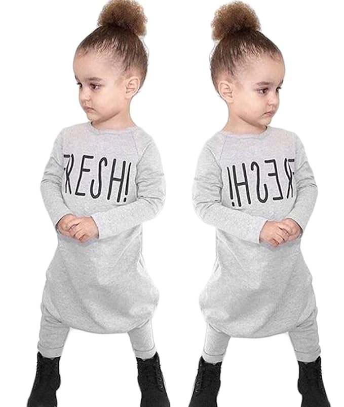 Newborn Baby Girl Boy Letters Print Long Sleeve Rompers