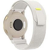 Koazon Trail Loop Nylon 18mm Watch Bands Compatible with Garmin Venu 3S/4 41mm/2S/Vivoactive 4S,Soft Breathable Adjustable Quick Release Sports Strap for Forerunner 265S/255S Music Women Men