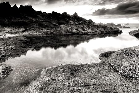 Amazon Co Jp A0 特大 ポスター 海石海岸岩落胆白黒 壁紙ウォールステッカーポスター A0 11x841mm Generic