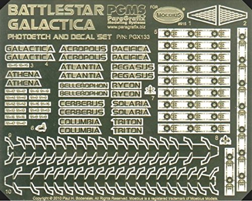 Paragrafix Battlestar Galactica Model Photoetch and Decal Set PGX133