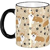 Norchzi Corgi Mug for Women, Corgis Gifts For Corgi Lovers Cute Coffee Mug Cute Dog Tea Cup (12oz)