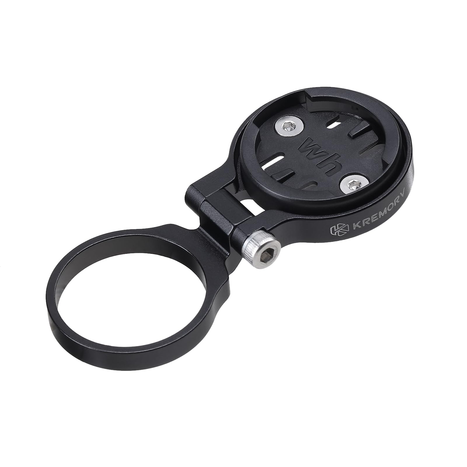 Photo 1 of KREMORV Bike Stem Mount Adjustable Bicycle Computer Mount for Wahoo Elemnt Bolt and Mini, Black