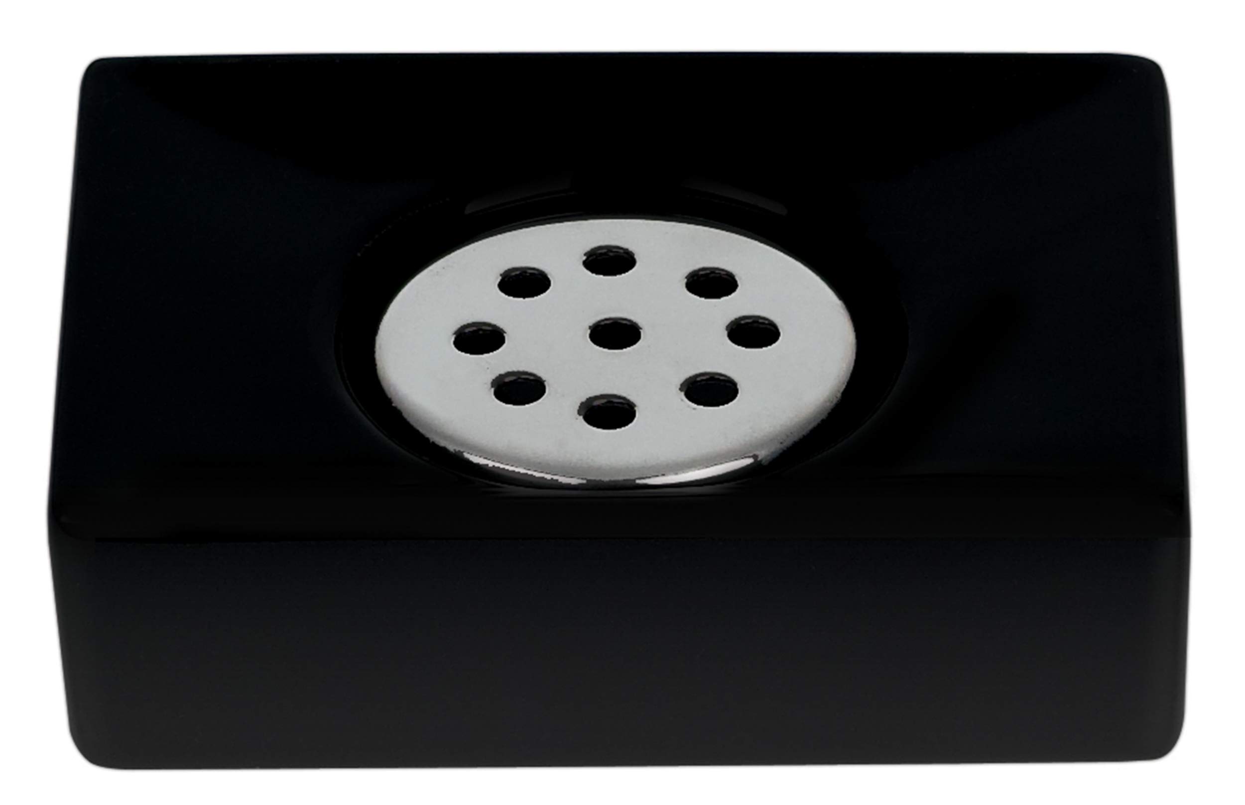 Spirella Quadro Decorative Soap Dish 11 x 8 x 3.5 cm Matte Black