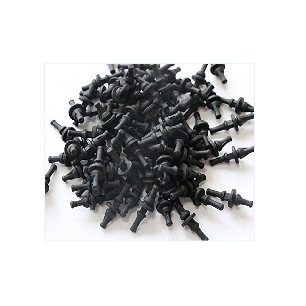 20 Pieces Anti Vibration Rubber for PC Case Fans, Flexible Mount Screw Pin Rivet