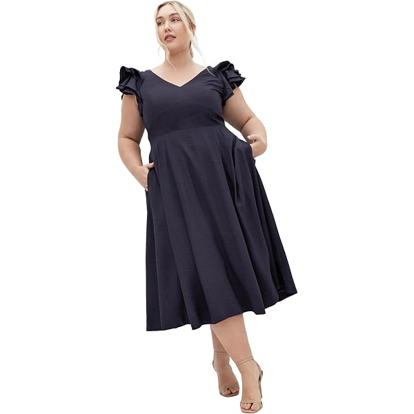 Amazon.com: City Chic Women's Plus Size Maxi Cocktail Dress