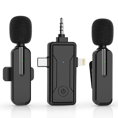 MAYBESTA Wireless Mini Microphone for iPhone iPad Android - Main Image