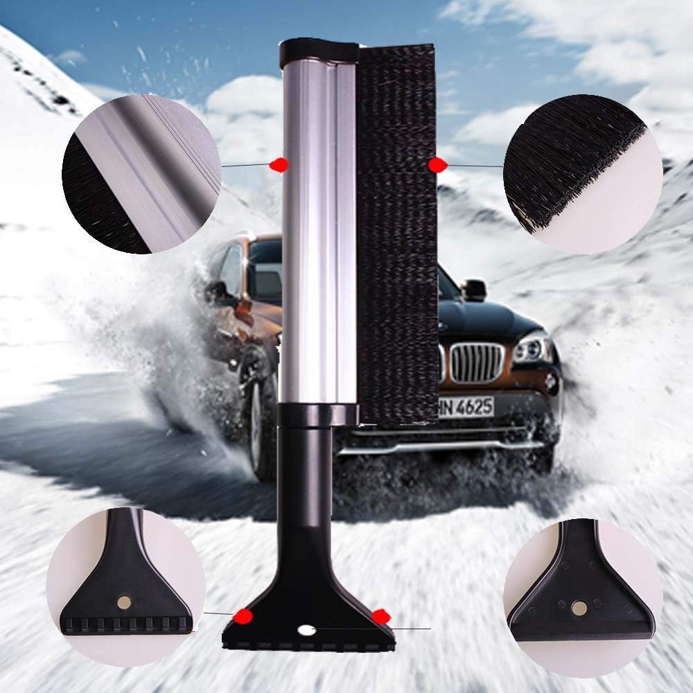 Amazon Co Jp スノーブラシ 除雪ブラシ アイススクレーパー 車 雪下ろし 雪かき 伸縮可能 車用 軽量 携帯に便利 車用除雪ブラシ 伸縮式ツール 愛車の雪 霜 結氷などの除去に 水切りワイパーと収納袋付き 車 バイク