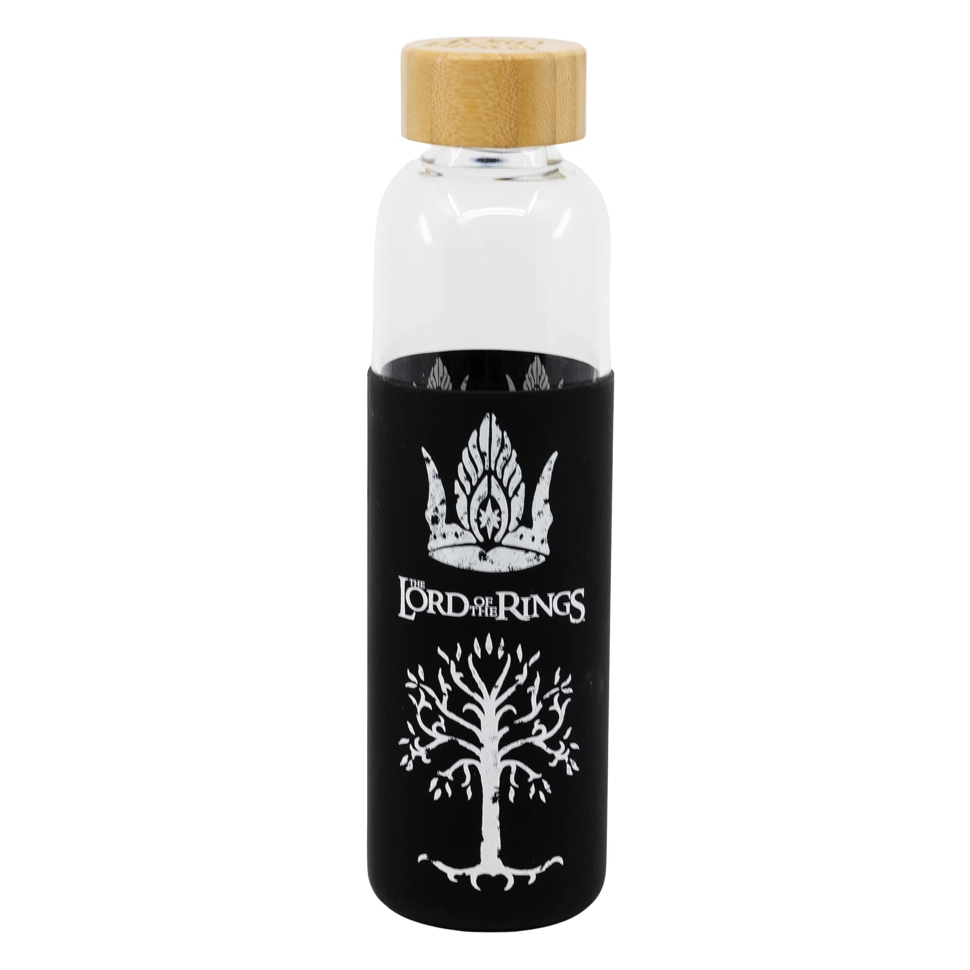 Stor GLASS BOTTLE WITH SILICONE COVER 585 ML LORD OF THE RINGS BLACK FOREST YOUNG ADULT