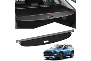 Vinomkii Cargo Cover fit for Toyota RAV4 2019 2020 2021 2022 2023 2024 Retractable Trunk Rear Security Cover Shielding Shade Trunk Cover,Luggage Security Shield Shade