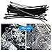 Cable Ties, Aival Self-locking Zip Ties, Premium Heavy Duty Nylon Cable Zip Ties, Strong Cable Ties Zip Ties 6 Inch Long, Heat & UV Resistant Plastic Cable Wire Ties Black & White 200 PCS