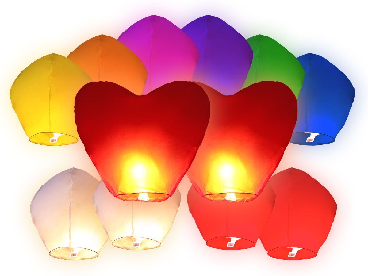 SKY LANTERN LANTERN Skystate, volante, 12 piezas Amazon.es Jardín