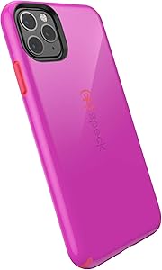 Speck 128845-8581 CandyShell iPhone 11 Pro Max Case, Soda Purple/Dash Pink