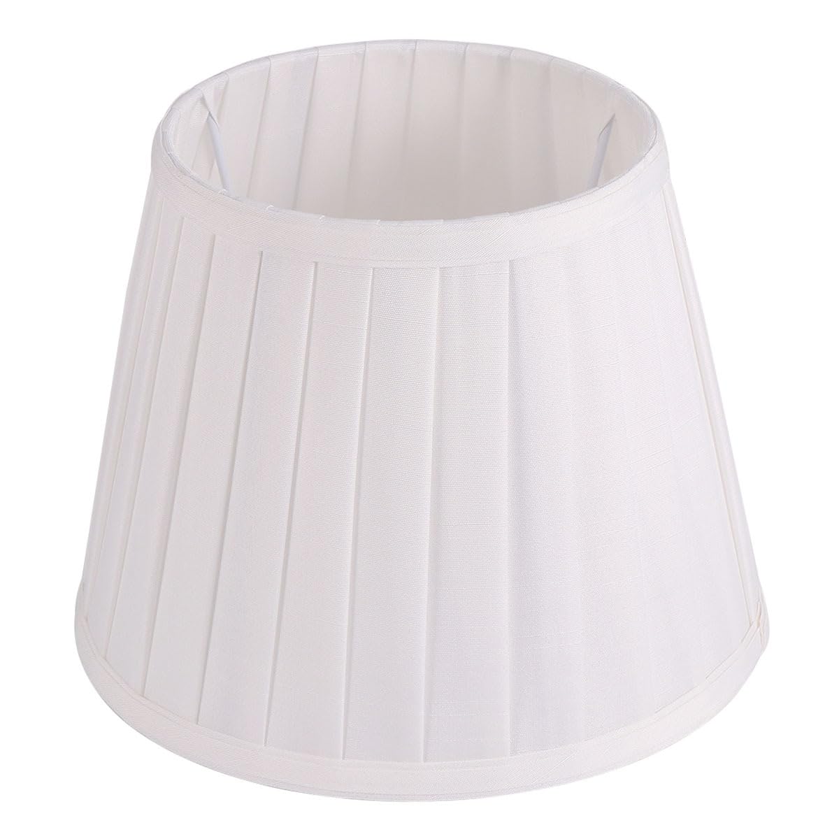 OSALADI Cloth Lamp Shade Fabric Floor Light Shade Cover Chandelier Lampshade Foldable Table Cover European Style Acessories for Bedroom Home (White 22cm)