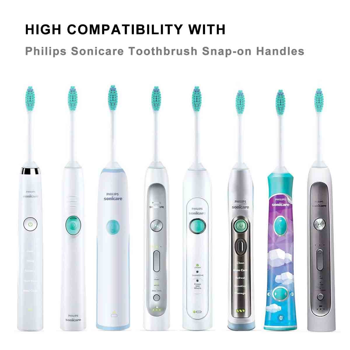 OTISA-Replacement Toothbrush Heads,10 Packs Toothbrush Head Compatible with Philips Sonicare DiamondClean,FlexCare,HealthyWhite,EasyClean,Essence+(Plus),More Toothbrush Heads for Brush Handles