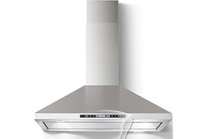 Tieasy Island Range Hood 36 inch 700 CFM Ceiling Mount Kitchen Hood Vent with Gesture Sensing &Touch Control,Ducted/Ductless Convertible,3 Speeds Fan,4 LED Lights,Stainless Steel,Aluminum Filters