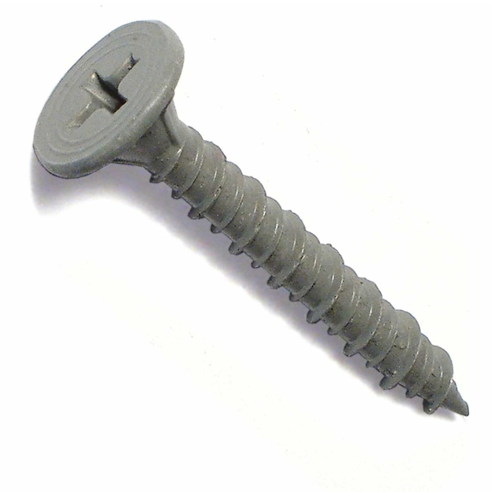 Drywall Cement Board Screws Twin Cut Point Wafer Countersunk - Hi-Low Thread Exterior Plus Grey Coating Fibre Backer Board Timber Stud Phillips Head (200, 4.2 x 32mm)