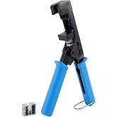 JAOCDOEN Speed Termination Keystone Tool Ergonomic Handle Adjustable Depth Network Punch Down Tool for CAT5 CAT6 Networks 90 180 Degree Modules
