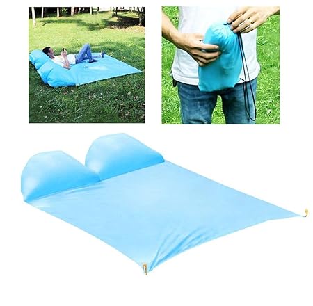 Cama Doble de Manta Plegable de Picnic Inflable a Prueba de ...