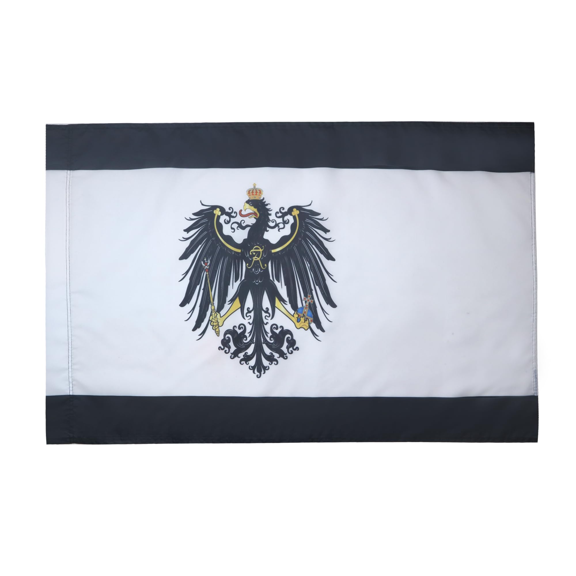 AZ FLAG - Kingdom of Prussia 1701-1918 Flag - 3x5 Ft - Prussian Banner with Sleeve - 100% Polyester - Fade Resistant - Vivid Colors - 3' x 5' Feet - 150x90 Cm