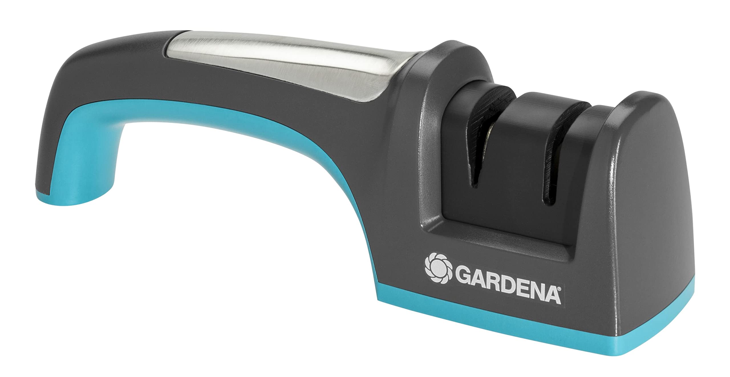 Gardena Sharpener for Knives and Axes, Black, Anthracite, Turquoise