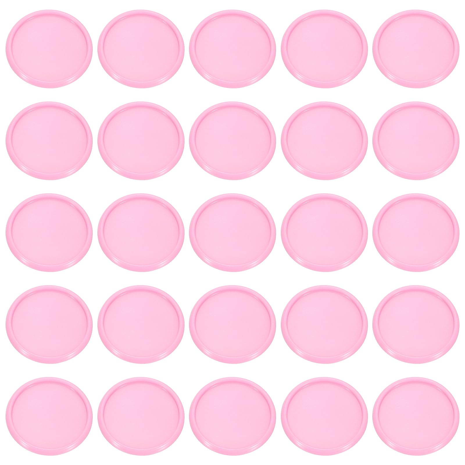 PATIKIL 35mm 1-1/2" Pink Plastic Round Book Binding Discs, 55 Pcs Discbound Expansion Discs Plating Round Binder Rings for DIY Notebook Planner