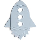 mushie Silicone Baby Teether Toy | Rocket (Cloud)
