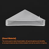 sourcing map 20Pcs Plastic Corner Guards 8mm White Right Angle Glass Mirror view 4