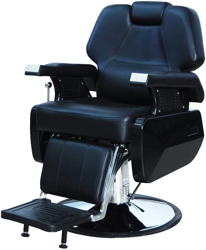 NEW HEAVY DUTY RED&BLACK BARBER CHAIR BC-24