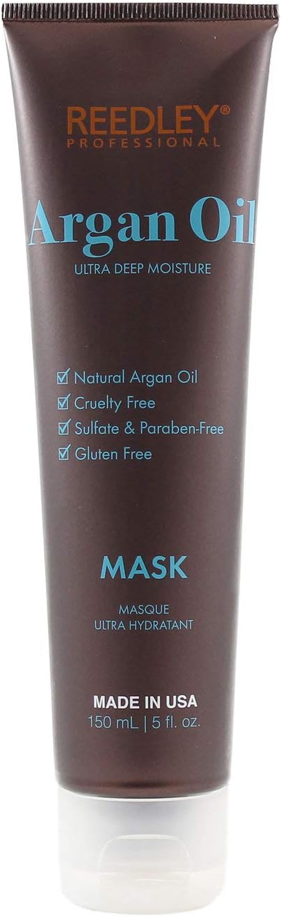 Reedley, Argan Oil Mask, Ultra-Hydrating, Cruelty Free Mask, Gluten Free, Sulfate-Free and Paraben Free Mask