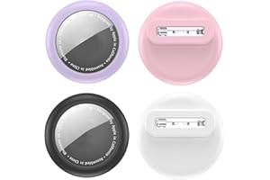 MAEZOE 4 Pack for Anti Lost Airtag Holder for Kids, Compatible with Apple Air Tag Tracker with Invisible Pin and Cover, Hidde