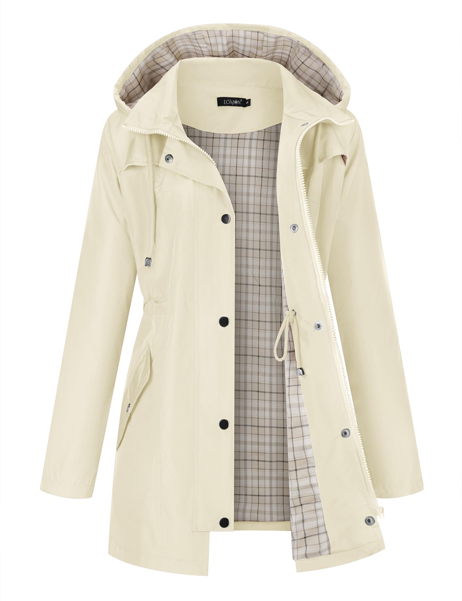 LOMON Women Rain Jacket Lightweight Hooded Jackets