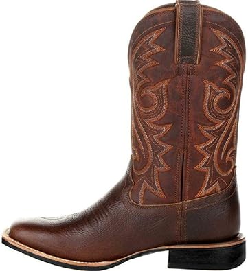 DIQIU Western Cowboy Stiefel Herren Square Toe Ritter Reitstiefel im