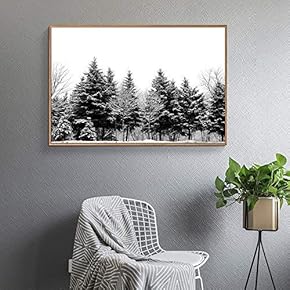 Floating Framed for Living Room Bedroom Black and...