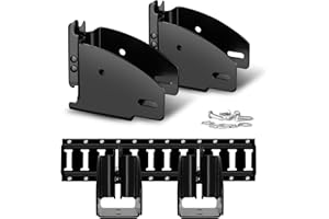 ONESNT 4 Pack E Track Wood Beam Brackets|E-Track Accessories Wood Beam End Socket Shelf Brackets|ETrack CargoTie Down Systems for Truck, Trailer, Van, RV,Cargo Trailer,Cargo Control, Shelf Brackets (Black)