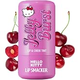 Lip Smacker Hello Kitty So Jelly Lip &amp; Cheek Tint, Moisturizing Sheer &amp; Buildable Color, Fun Bouncy Jelly Texture, Sweet Cherry Flavor - Cherry