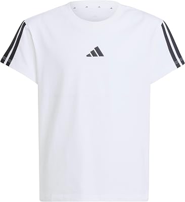 Niñas Essentials Shirt, White/Black, 14-15 Years