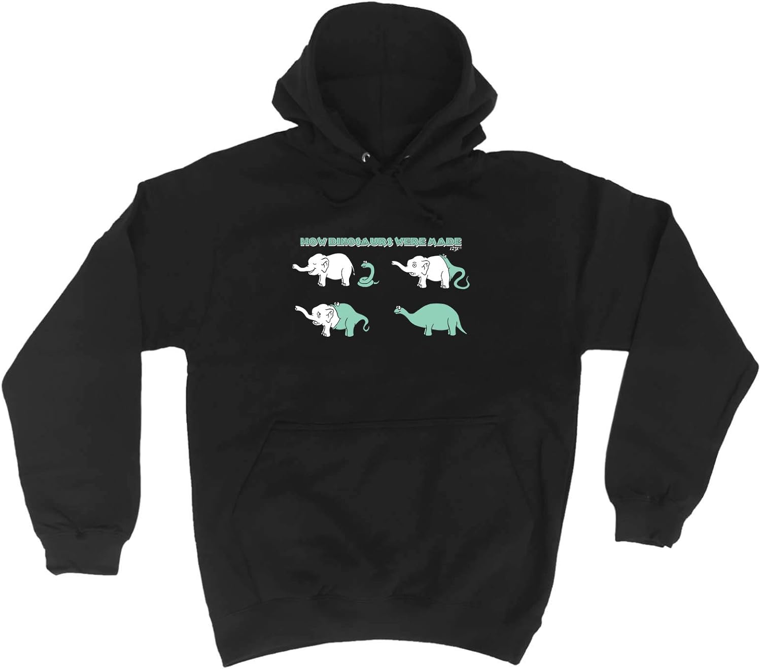 Funny Novelty Hoodie How Dinosaurs were Made Hoody Jumper Clothing