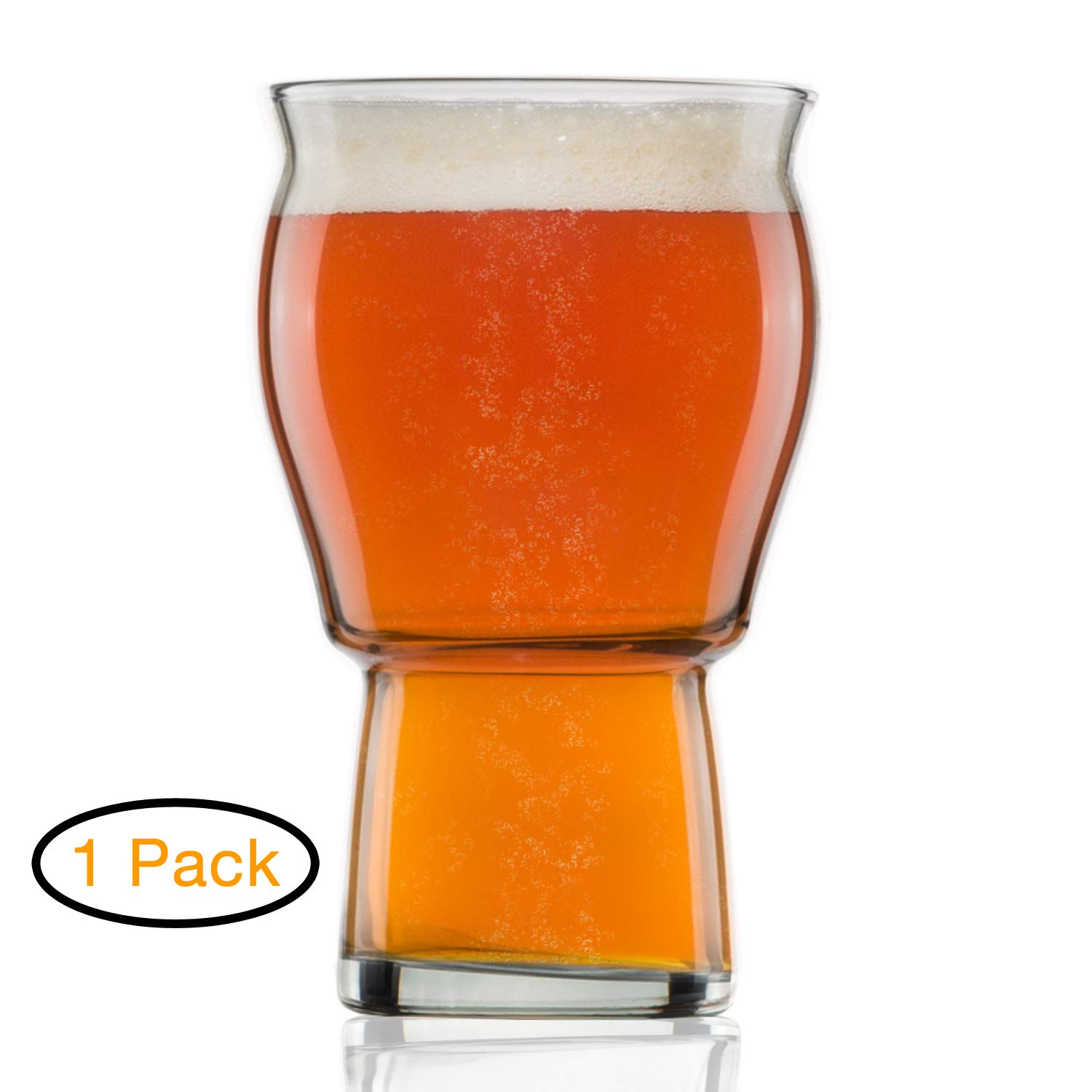 A Beer Pint Glasses for Beer Drinkers Nucleated Glass Craft for Better