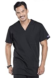 Cherokee Women and Men V-Neck Scrub Top with 3