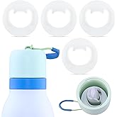 ZONBBEE 4pcs Replacement Stopper for Owala FreeSip Twist 18oz 24oz,Water Bottle Top Lid Gasket for Owala FreeSip Twist Series Seal Cap Mouth Stoppers Part Accessories (White)