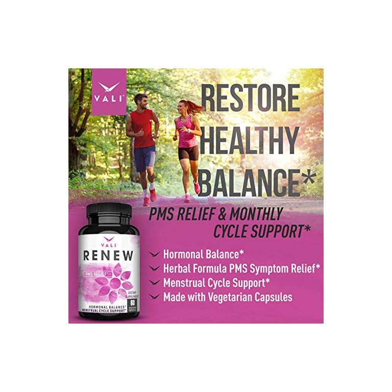 VALI Renew PMS Relief Supplement. Women’s Menstrual Cycle Support
