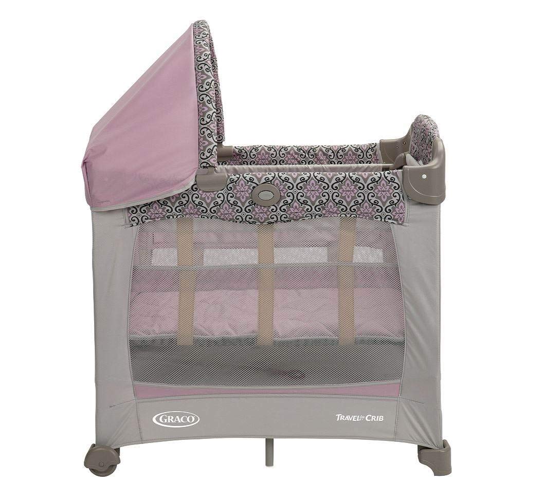 graco travel lite crib pink