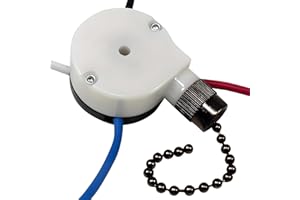 ZE-208S E89885 ZH 3 Speed 4 Wire Fan Pull Chain Switch Replacement Repair Kit Rotary Motor Controller 4 Position 3 Way 3A250V
