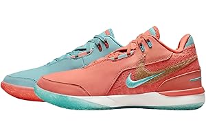 Lebron NXXT Gen AMPD Basketball Shoes (FJ1566-401, Mineral Blue/Sail/Light Wild Mango)