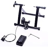 BalanceFrom Bike Trainer Stand Steel Bicycle Exercise Magnetic Stand with Front Wheel Riser