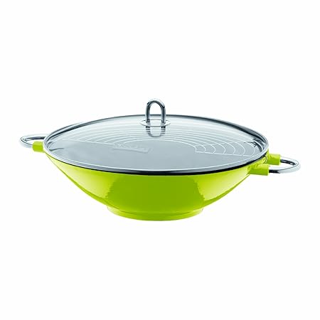BODUM 14.5-inch/ 37 cm Chambord Enameled Cast Iron Wok ...