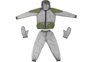 Lixada Adult Fishing Suit Whole Body Jacket Ultra-fine Mesh Hooded Suits for Outdoor Fishing Hiking Camping Gardening Hunting