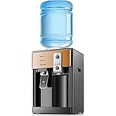 Housiwill - 3 in 1 water dispenser, top loading water cooler, 1.2-5 gallon, 3 temperature settings, hot and cold water, suita